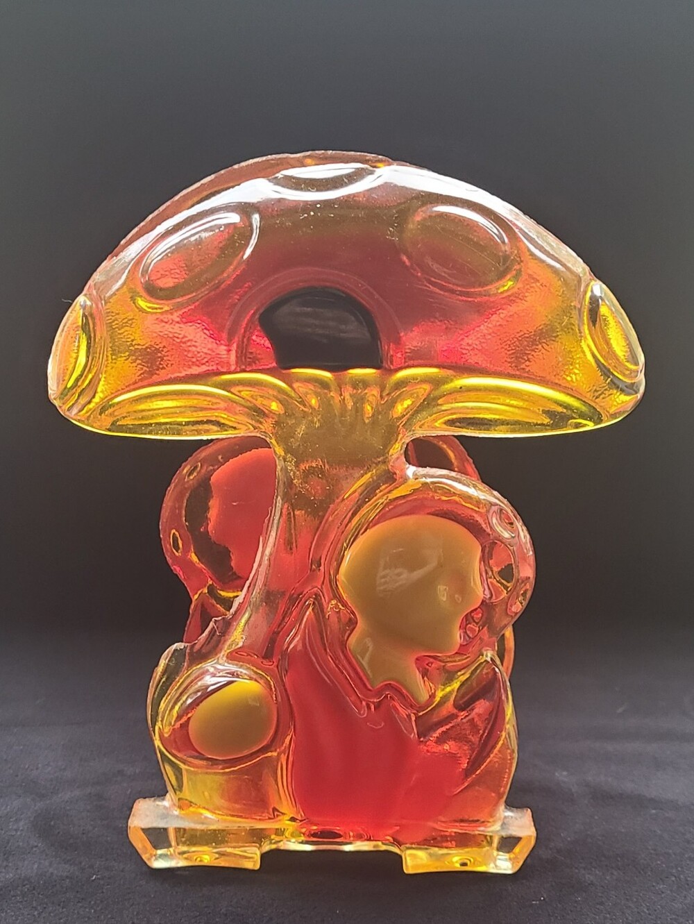 Mushroom Lucite Vintage Napkin Holder